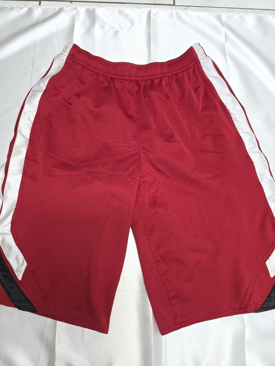 Nike Other - Nike Red Athletic Mesh Shorts with White Side Panels